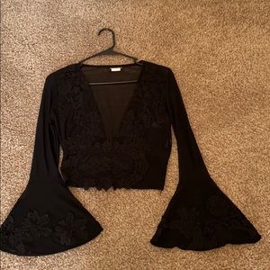 Fashion Nova detailed deep V top